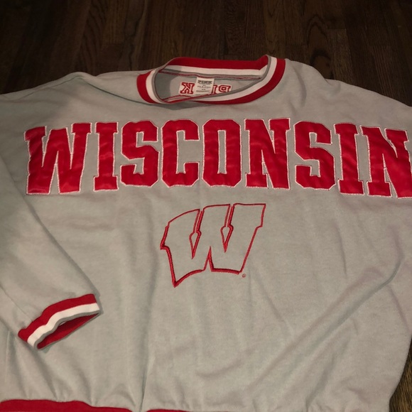 PINK Victoria's Secret Sweaters - wisconsin sweatshirt
